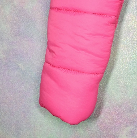 Joe Fresh Kids Neon Pink Puffer Jacket Size S/M 6 - Picture 11 of 11